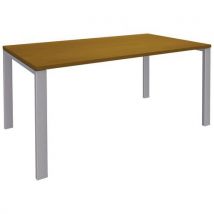 Bureau Aeris 140x80cm Noyer/gris Alu
