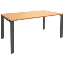 Bureau Aeris 180x80cm Hêtre/gris Anth