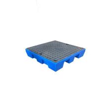 EMP - Bac de rétention DIBT 4 fûts - 220L Bleu - Polyéthylène haute densité - Résistant acides bases