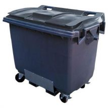 Conteneur 660l Gris/gris Passage De Fourche
