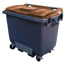 Conteneur 660l Gris/marron Passage De Fourche