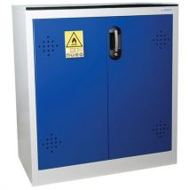 Armoire De Sûreté 155l 2 Portes Bleues Pour Produits Dangereux