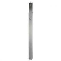 Poteau Inox 70x70 Mm Tête Plate Amovible Dans La Sol