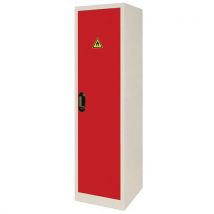 Armoire De Sûreté 150l 1 Porte Rouge Pour Produits Dangereux