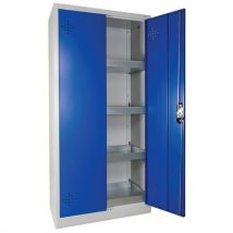 Armoire De Sûreté 300l 2 Portes Bleues Pour Produits Dangereux
