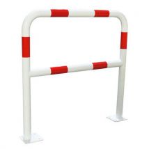 Barrière Sécu 1m Dia= 40mm Platine Fixatio N Rouge/blanc