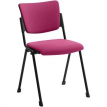 Chaise Campus À 4 Pieds En Tissu Pour Visiteur - Rose