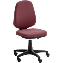 Siège De Bureau Bas Open - Revêtement Écocuir - Bordeaux