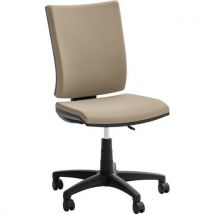 Siège De Bureau Haut Optima - Revêtement Écocuir - Beige