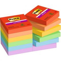 Post-it Super Sticky - 12 Note Playful - Super Sticky - Post-it
