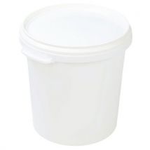 Seau Blanc En Plastique Avec Couvercle 30 L Manutan Expert