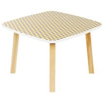 Table Basse Woody 60 X 60 Cm Plateau Safran- Manutan Expert