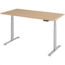 Bureau Électrique 160x80cm Chêne/gris