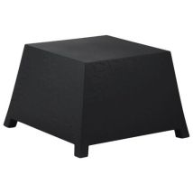 Qui est Paul - Table basse Raffy - Noir Polyéthylène - Design Moderne - 42x53.6x35 cm - 7kg