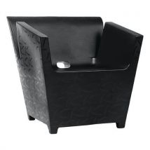 Fauteuil Raffy Noir Recycle 100 %