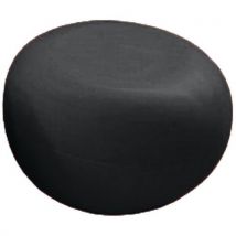 Pouf Galet De Paul Ø 70 Cm Noir Recycle 100 %