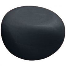 Qui est Paul - Pouf Galet Ø 70 cm Anthracite - Polyéthylène - Usage Collectivité - Résistant Intérieur/Extérieur
