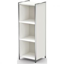Buffet Haut Étroit Artline 410x380x1150 Mm 3 Étagères Blanc