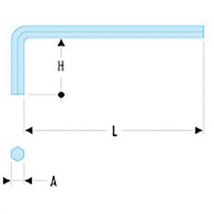 Facom - 5 Clé mâle courte - Facom