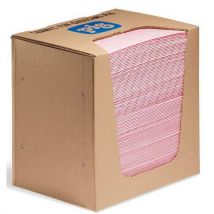 Lot de 100 - Feuilles Absorbantes Pig Hazmat Pour Produits Chimiques