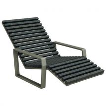 Chaise Longue Arbane Accoudoirs Urbecosi Ipra/alu Gris 7016