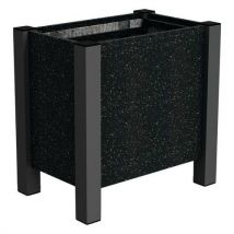 Jardinière Floralu 61x40x60 Cm Urbecosi - Ipra/alu Noir 9005