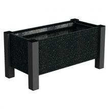 Jardinière Floralu 82x40x40 Cm Urbecosi - Ipra/alu Noir 9005