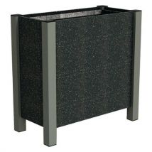 Jardinière Floralu 82x40x80 Cm Urbecosi - Ipra/alu Gris 7016