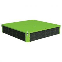 Bac Sable Arbane 120x120 Cm Couv Urbecol Ipra/alu Vert 658b