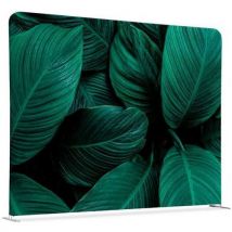 Showdown Displays - Cloison Acoustique Tissu 150x150cm Double Feuillage Vert - Polypropylène - Fixation Plafond