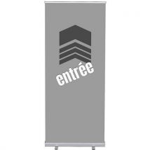 Roll-banner Budget 85-200 Ensemble Complet Entrée Grise
