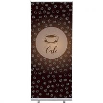 Roll-banner Budget 85-200 Ensemble Complet Café