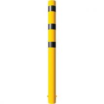Borne Acier Ø 152 X 32 Mm À Bétonner Jaune/noir L2000 Mm