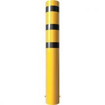 Borne Acier Ø 273 X 5 Mm À Bétonner Jaune / Noir L2000 Mm