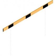 Barrière Profilé Aluminium Jaune/noir L5000 Mm