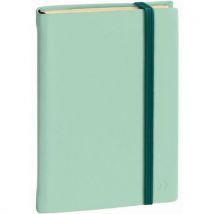 Carnet De Note 24 Ligné Avec Élastique Silk - Vert