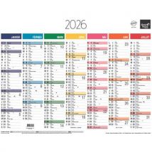 Calendrier Banque Arc En Ciel - 43 X 335cm