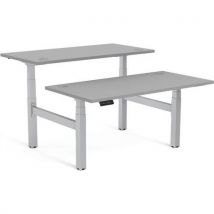 Bureau Bench Réglable Cambio-piètement Gris 180cm Gris