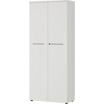 Germania - Armoire de bureau verrouillable GW-Agenda - 197cm Gris - 80cm Largeur - 10kg Charge Tablette - Aggloméré