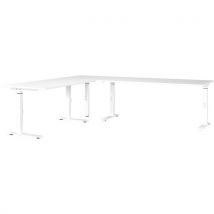 Bureau Angle Réglable Mécanique Gw-mailand-260x220cm-blanc