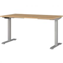 Bureau Réglable Électrique Gw-jet - 140cm - Chêne/argent