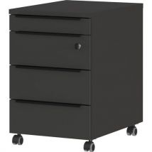 Caisson Mobile Avec Serrure Gw-mailand - Graphite