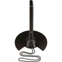 Helit - Stylo à bille sur socle Noir - 101x10.1x155 mm - Design élégant et pratique