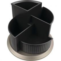 Organiseur De Bureau The Hub Line - Noir/argent
