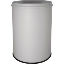Corbeilleàpapier Anti-feu Avec Tête D'extinction-15l-gris