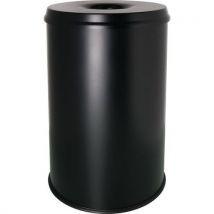 Corbeilleàpapier Anti-feu Avec Tête D'extinction-30l-noir