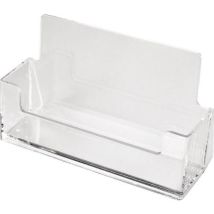 Helit - Présentoir cartes de visite The Helpdesk - Transparent - Polystyrène - 95x54x36mm