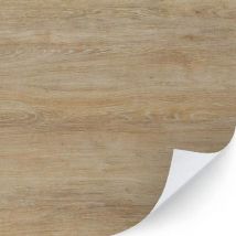 Luminis Films - Adhésif décoratif bois chêne brun clair - Rouleau 60 cm - Effet naturel et résistant