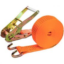 Sangle À Cliquet 50mm 15 Mts Cr.ouverts Orange