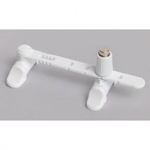 Entrebâilleur Airlock À Bouton Poussoir Blanc